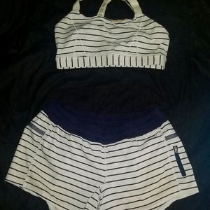LULULEMON QUIET STRIPE SET **RARE**